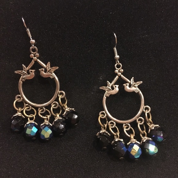 Earrings Artist Made Silver Metal (Ag? Maybe) New - Picture 2 of 4